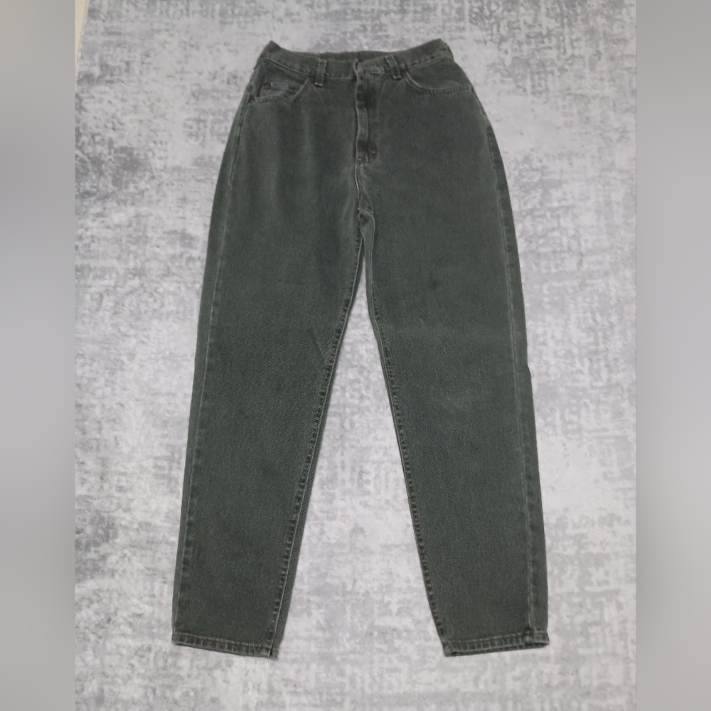Vintage Lee Green High waist Mom Jeans Size Size 12 Short - Picture 7 of 13